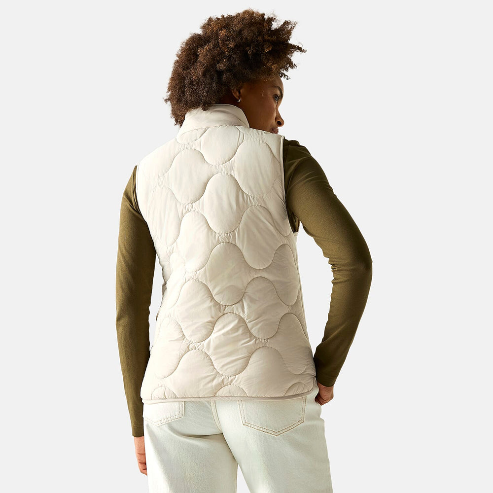 Regatta Womens Quilted Gilet with Water-Repellent Finish (Size 12) - Cream