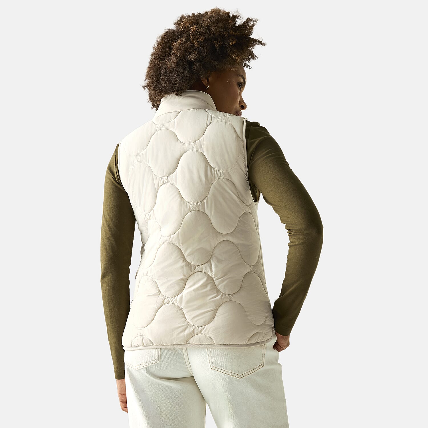 Regatta Womens Quilted Gilet with Water-Repellent Finish (Size 12) - Cream