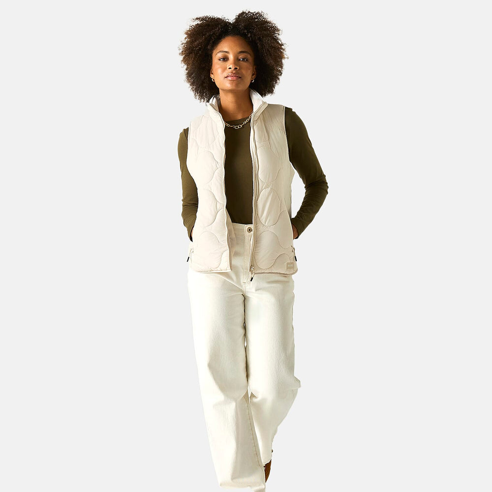 Regatta Womens Quilted Gilet with Water-Repellent Finish (Size 16) - Cream