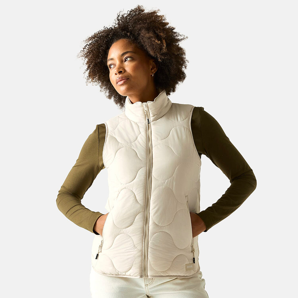 Regatta Womens Quilted Gilet with Water-Repellent Finish (Size 16) - Cream