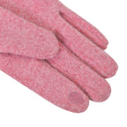 Luxurious 70% Cashmere Gloves with Faux Fur Trim - Pink