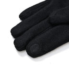 Cashmere Gloves with Rhinestone -Black