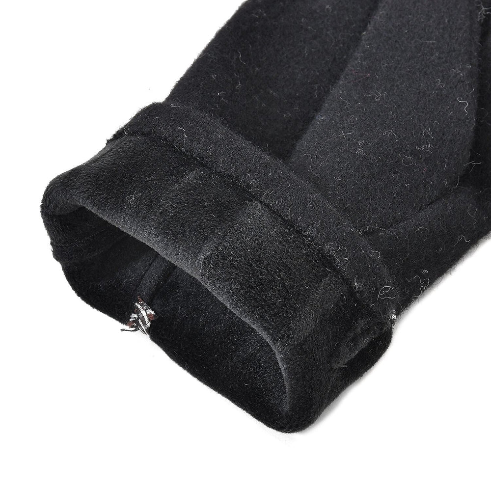 Cashmere Wool Winter Gloves - Black