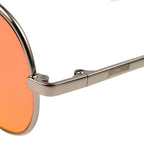 Just Cavali Womens Retro Style Square Metal Designer Sunglasses - Silver