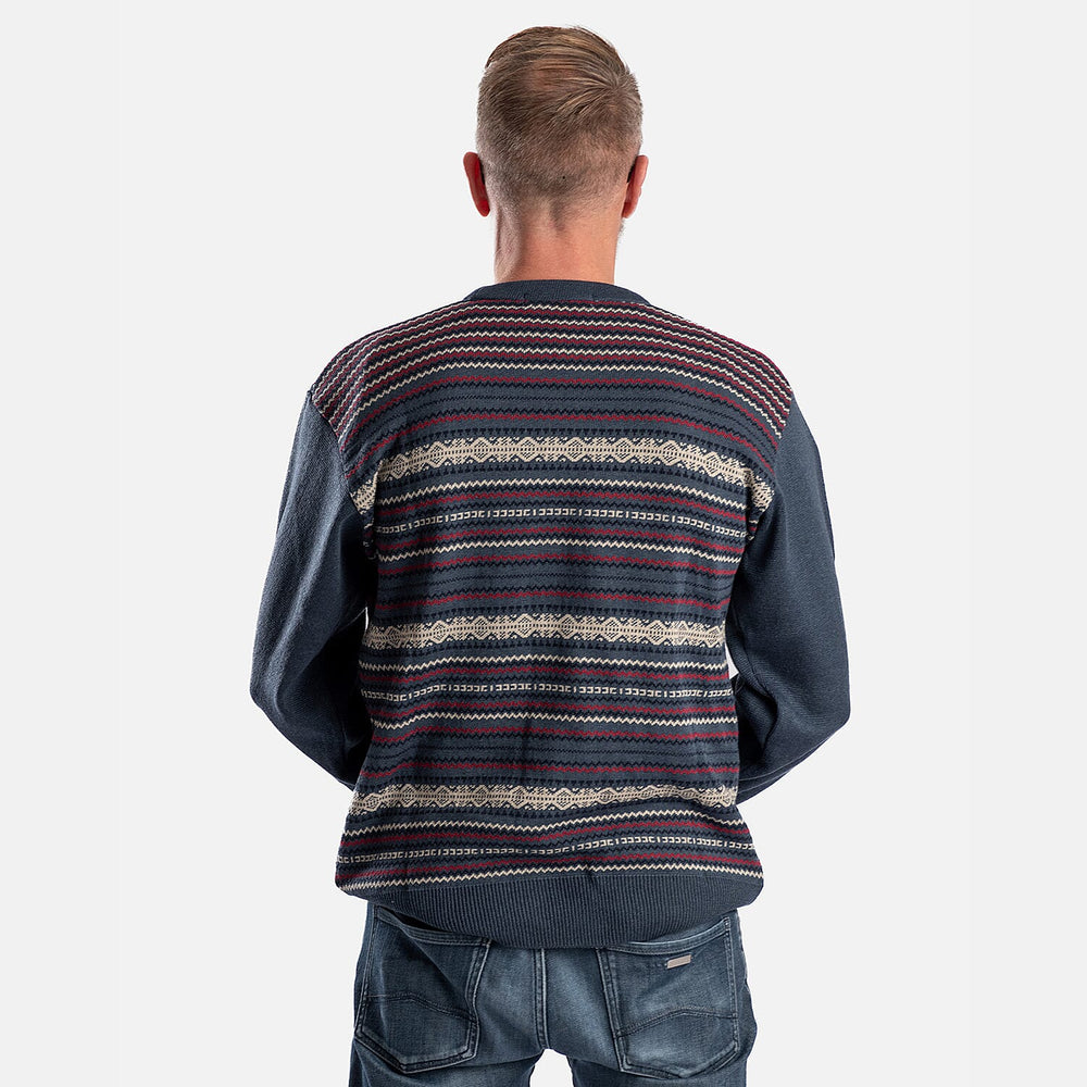 Cavallio Cotton Knitted Jumper (Size L) - Petrol Blue