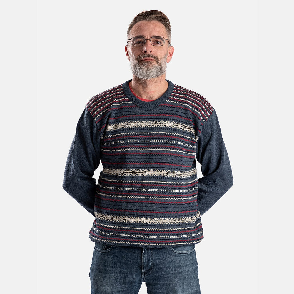 Cavallio Cotton Knitted Jumper (Size L) - Petrol Blue
