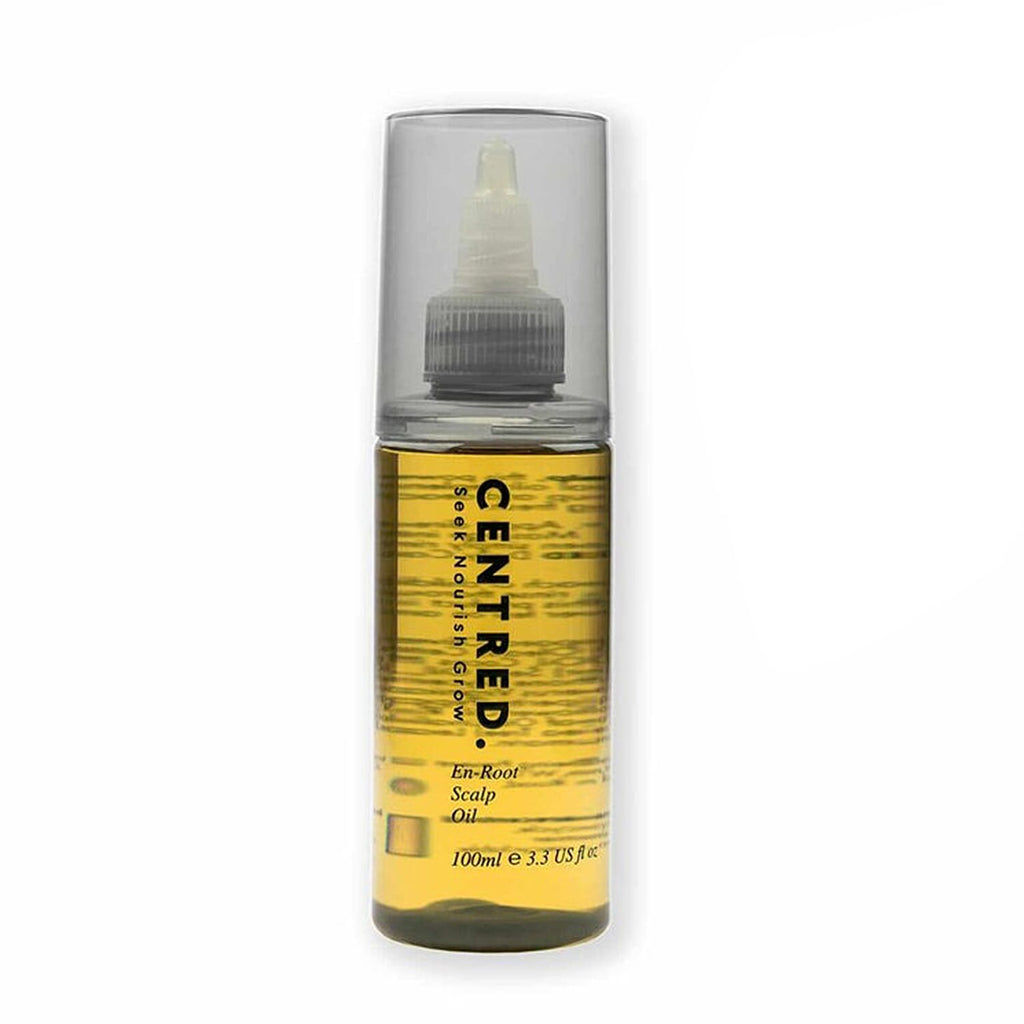 Centred En Root Scalp Oil 100ml, Squishy Black Head Massager - Wash Bag