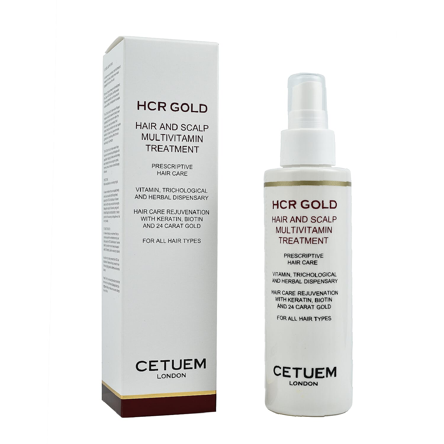 Cetuem- Trio Multivitamin Hair and Scalp Complete Treatment Bundle (Incl. Multivitamin Shampoo 150ml, Conditioner 150ml and Treatment Spray 150ml)