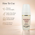 Cetuem - SCR Gold Anti-Ageing, Anti-Oxidant Gold Regenerator Serum - 50ml