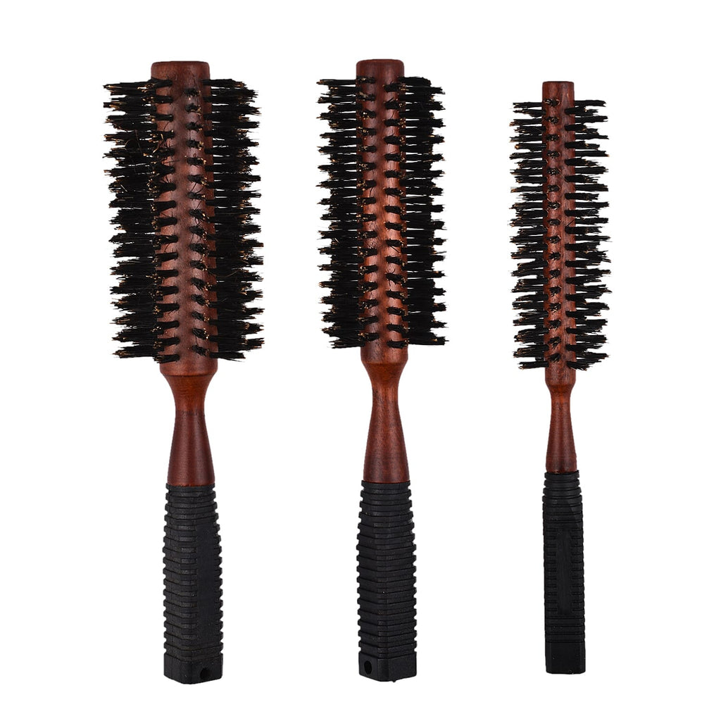 Cetuem Set of 3 Professional Round Trio Hair Brush Set ( Size-4cm, 5cm, and 6cm Brush Radius)