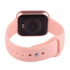 Challenger- LCD Smart Watch with Peach Colour Strap