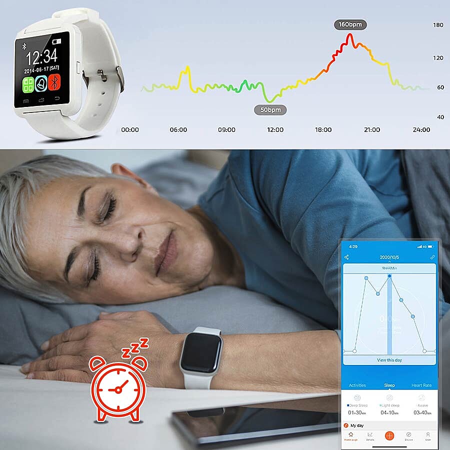 Challenger- Bluetooth Smart Watch - White