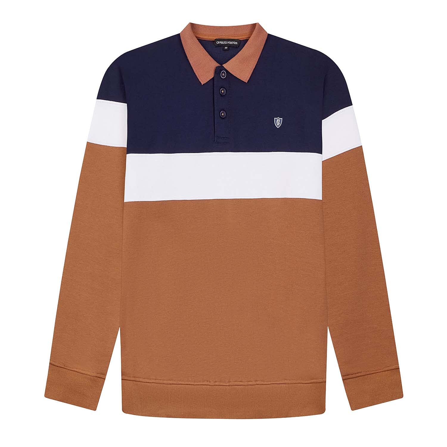 Charles Norton Cotton Sweat Shirt (Size - Large) - Beige