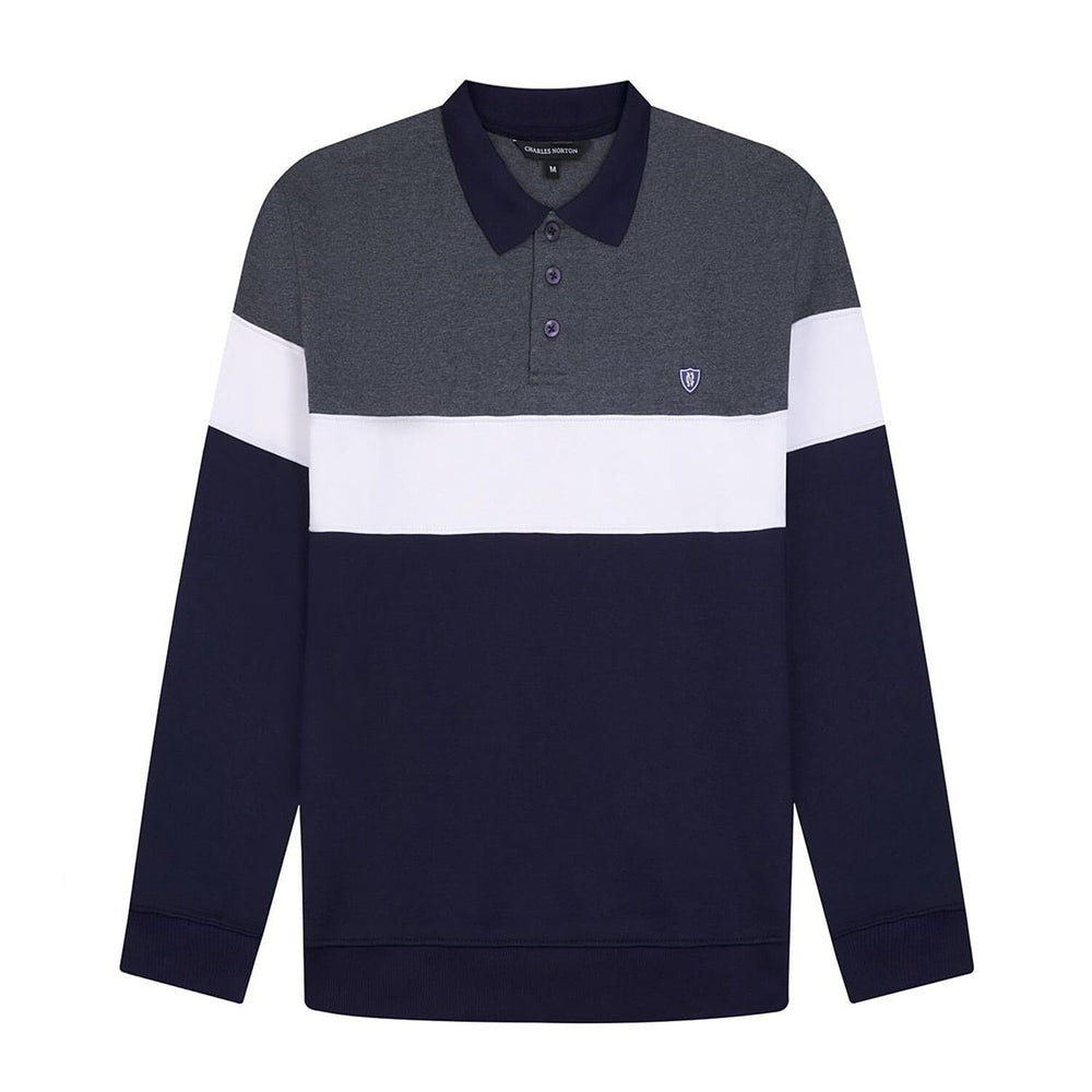 Charles Norton Cotton Sweat Shirt (Size - Large) - Navy