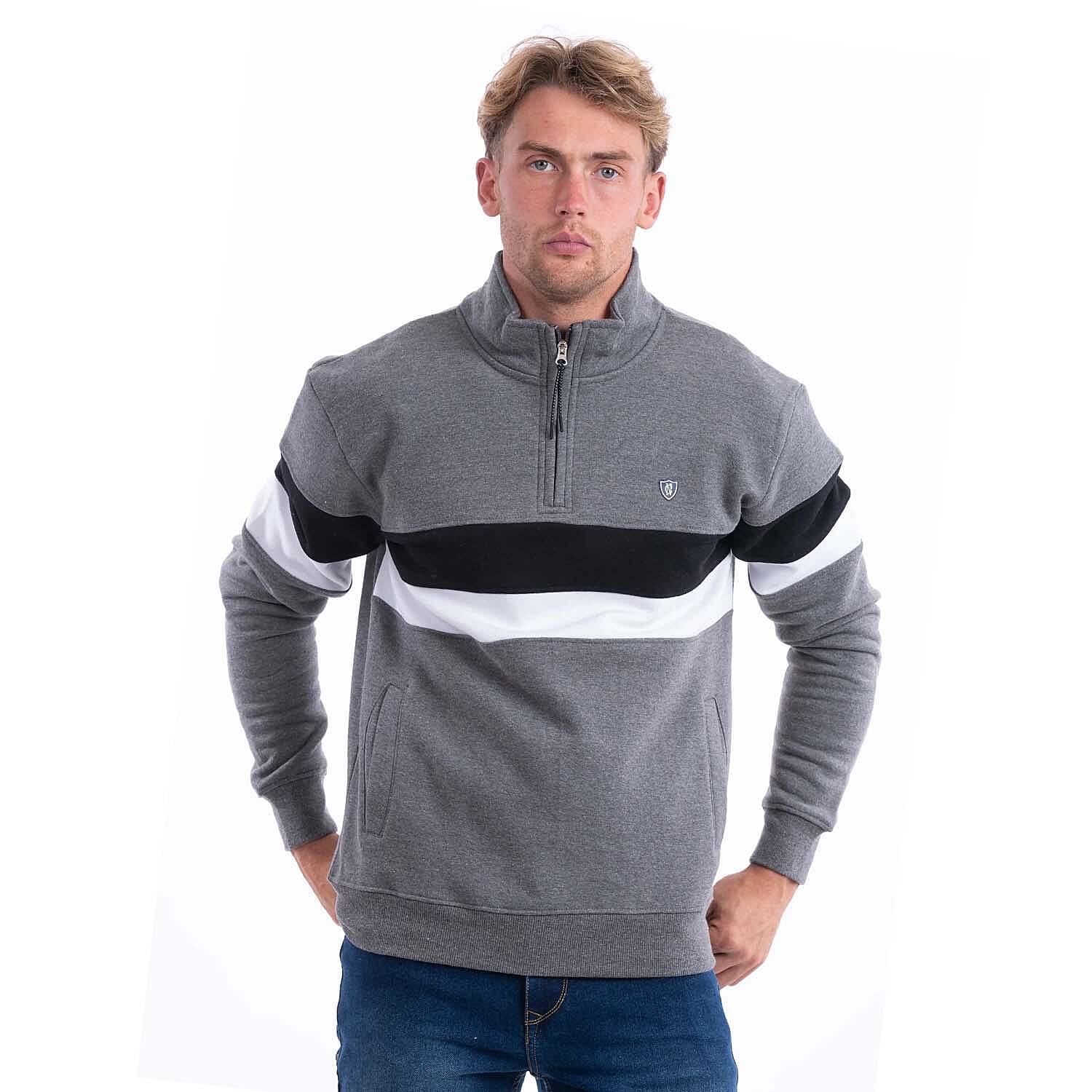 Charles Norton Cotton Sweat Shirt (Size - Medium) - Grey