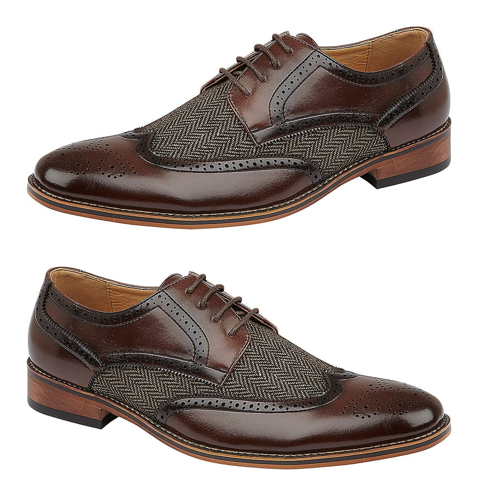 Charles Southwell Leather Mens Shoe (Size 7) - Brown