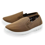 Charles Southwell Mens Brett Canvas Shoes (Size 7) - Taupe