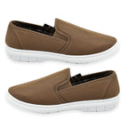 Charles Southwell Mens Brett Canvas Shoes (Size 7) - Taupe