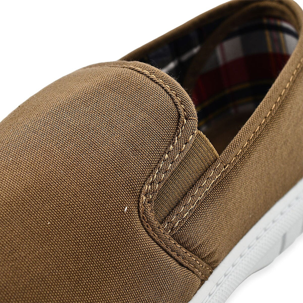 Charles Southwell Mens Brett Canvas Shoes (Size 7) - Taupe