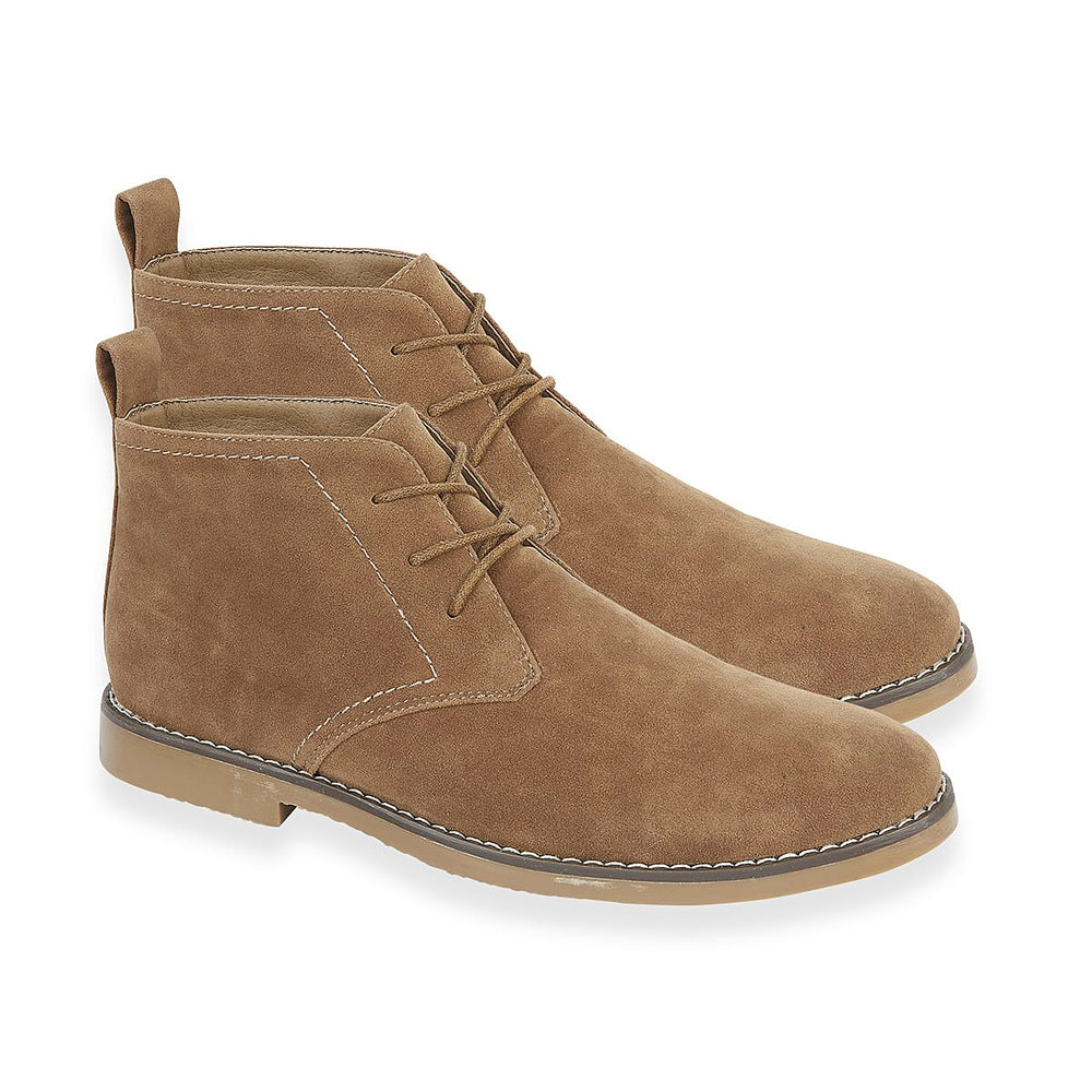 Charles Southwell Panama Suede Classic Mens Chukka Lace Up Boots (Size 7) - Sand