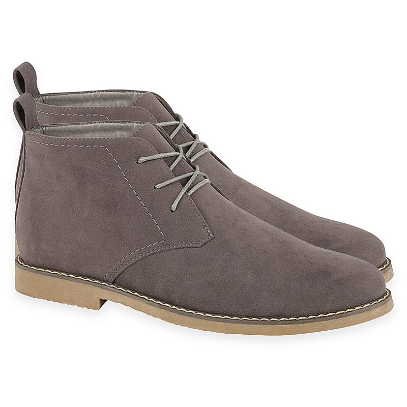 Charles Southwell Panama Suede Classic Mens Chukka Lace Up Boots (Size 7) - Grey
