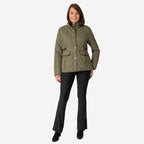 Charlotte West Autumn Winter GREENWICH Quilted Jacket (Size 16) - Green