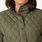 Charlotte West Autumn Winter GREENWICH Quilted Jacket (Size 16) - Green
