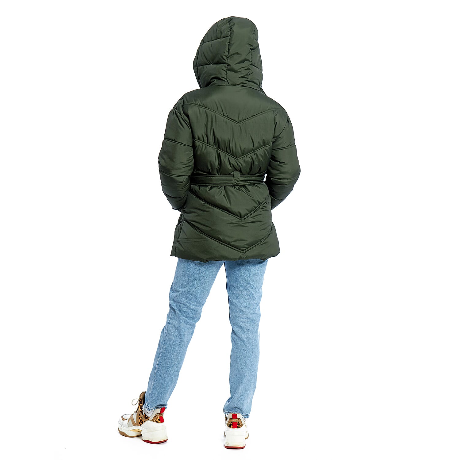 Hazel Charlotte West Autumn Winter Jacket (Size 20) - Khaki