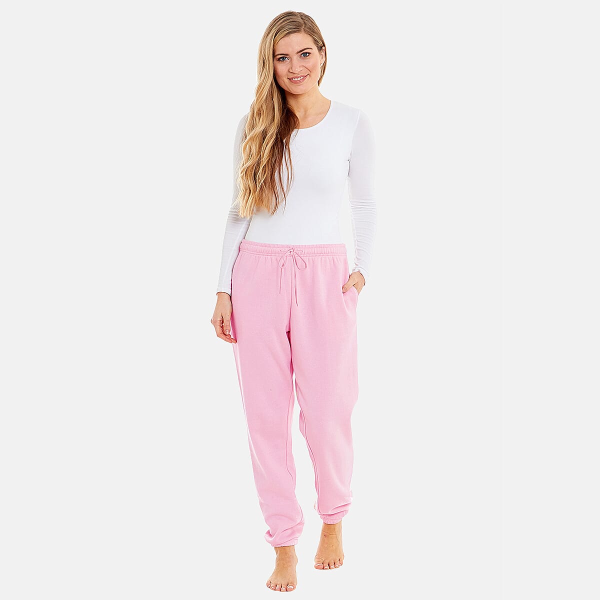 Charlotte West Ladies Cuffed Jogger (Size 8-10) - Pink