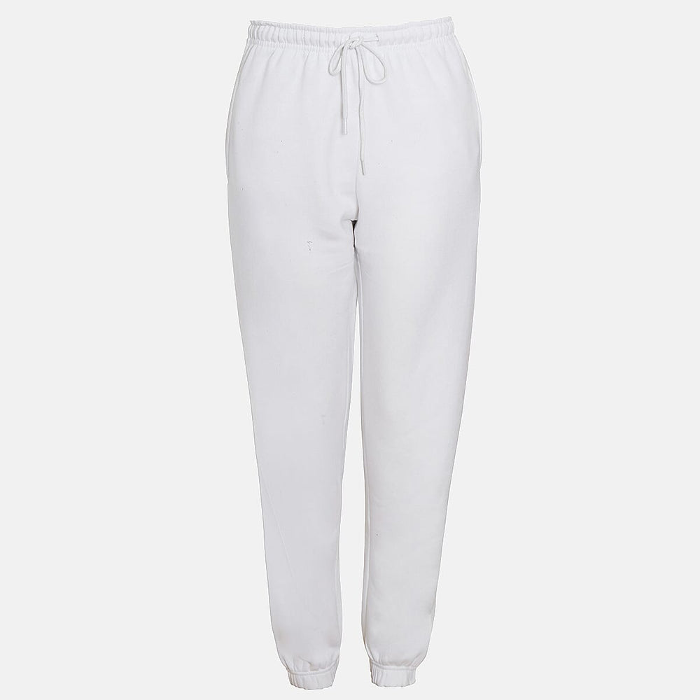 Charlotte West Womens Cotton Cuffed Jogger (Size 20-22) - White
