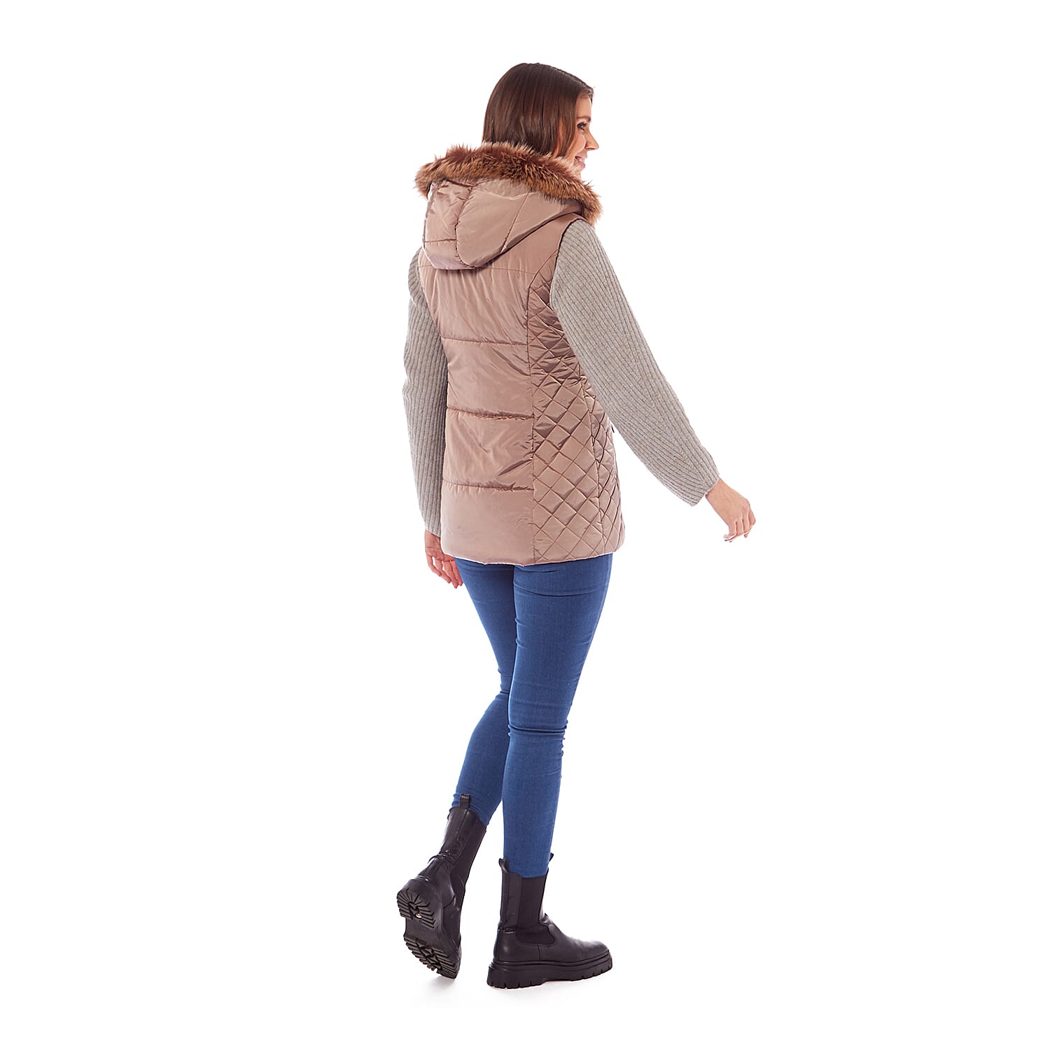 Charlotte West - HARLEY Gilet (Size-18)  - Champagne