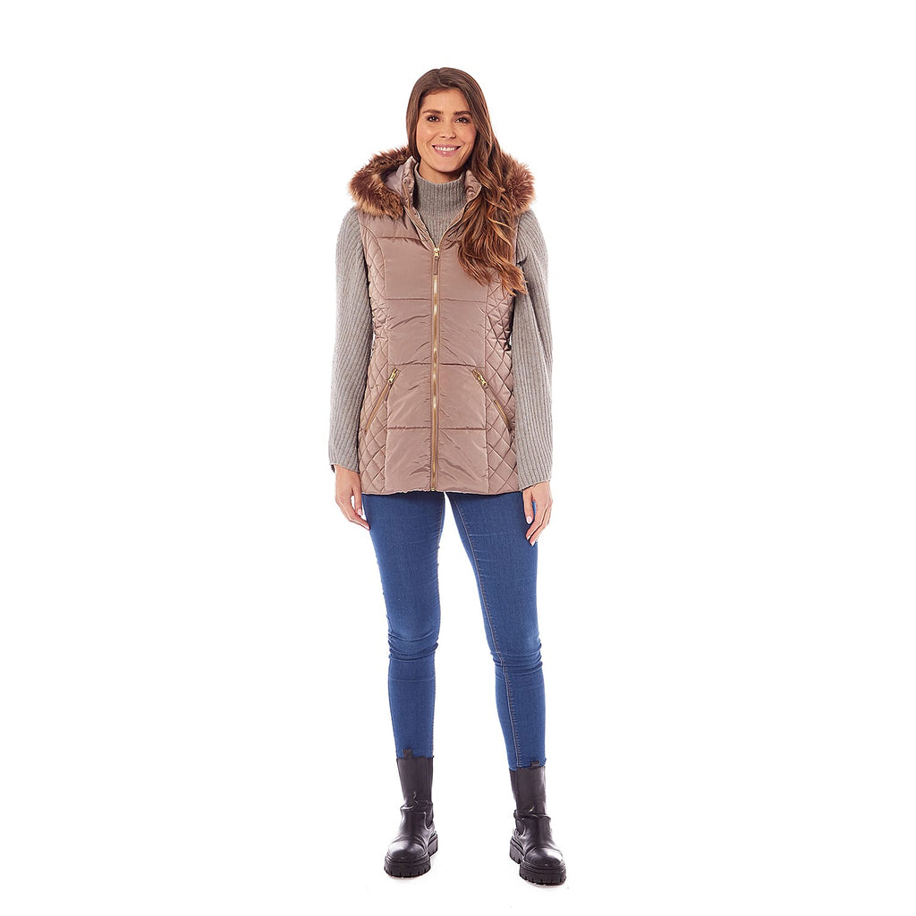 Charlotte West - HARLEY Gilet (Size-18)  - Champagne