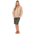 Charlotte West Ladies Linen Jacket (Size 14) - Stone