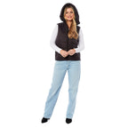Designer Closeout - Charlotte West Padded Gilet with Hood  - Black (Size 20)- Limited Stock