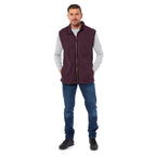 Charlotte West Waffle Full Zip Unisex Gilet with Pockets (Size XXXL) - Wine