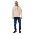 Arctic Storm Leo Fleece Unisex Hoodie - Cream