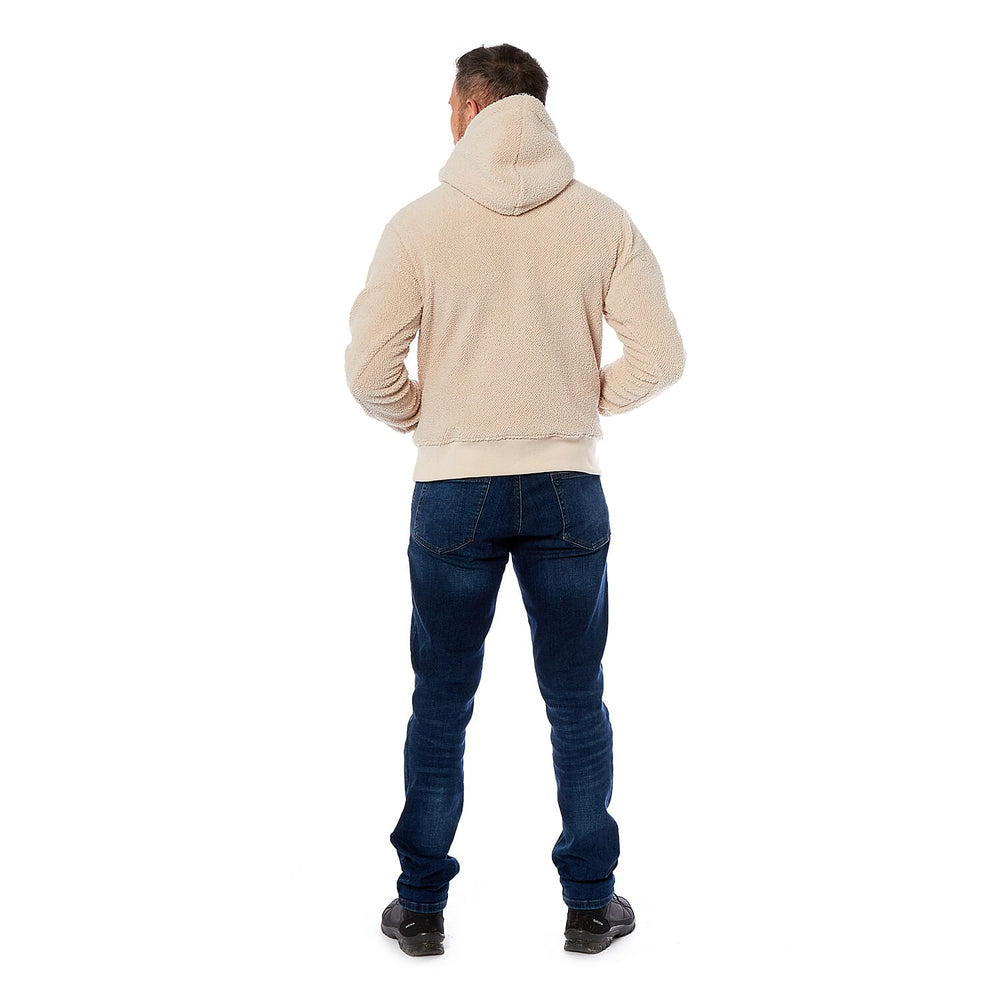 Arctic Storm Leo Fleece Unisex Hoodie - Cream