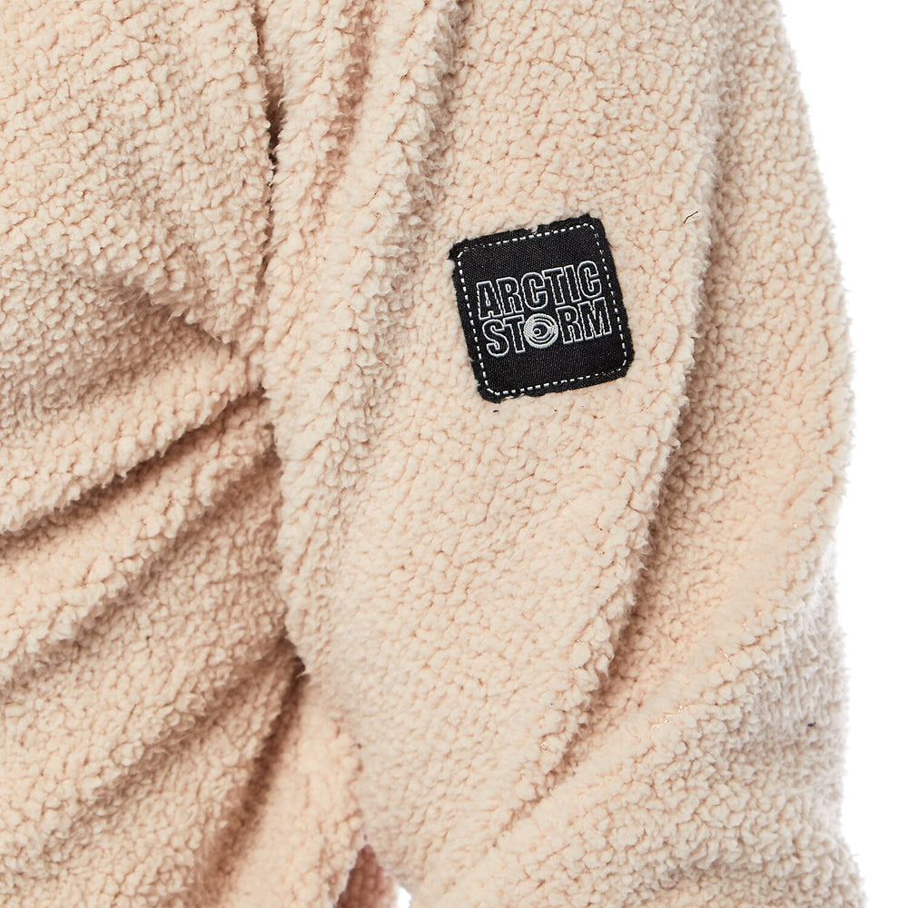 Arctic Storm Leo Fleece Unisex Hoodie - Cream
