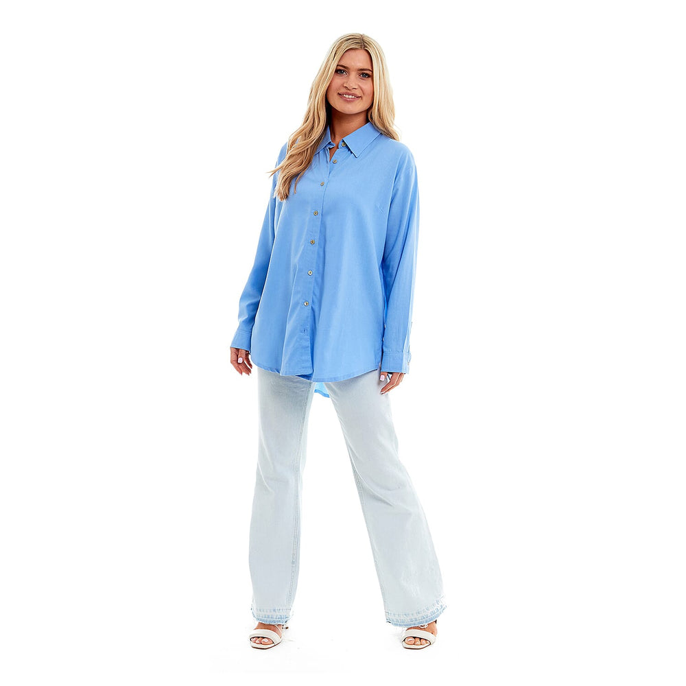 Charlotte West Ladies Linen Oversized Shirt