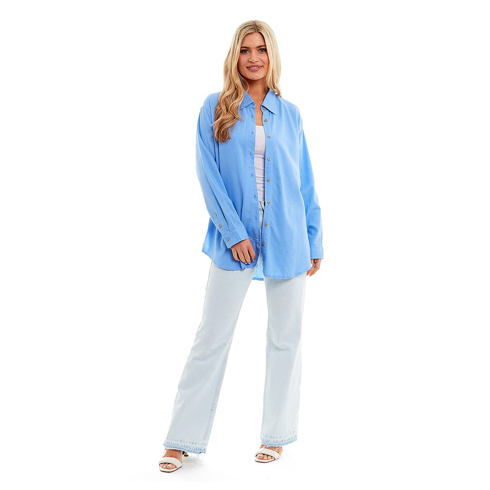 Charlotte West Ladies Linen Oversized Shirt