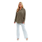 Charlotte West Ladies Linen Oversized Shirt