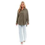 Charlotte West Ladies Linen Oversized Shirt
