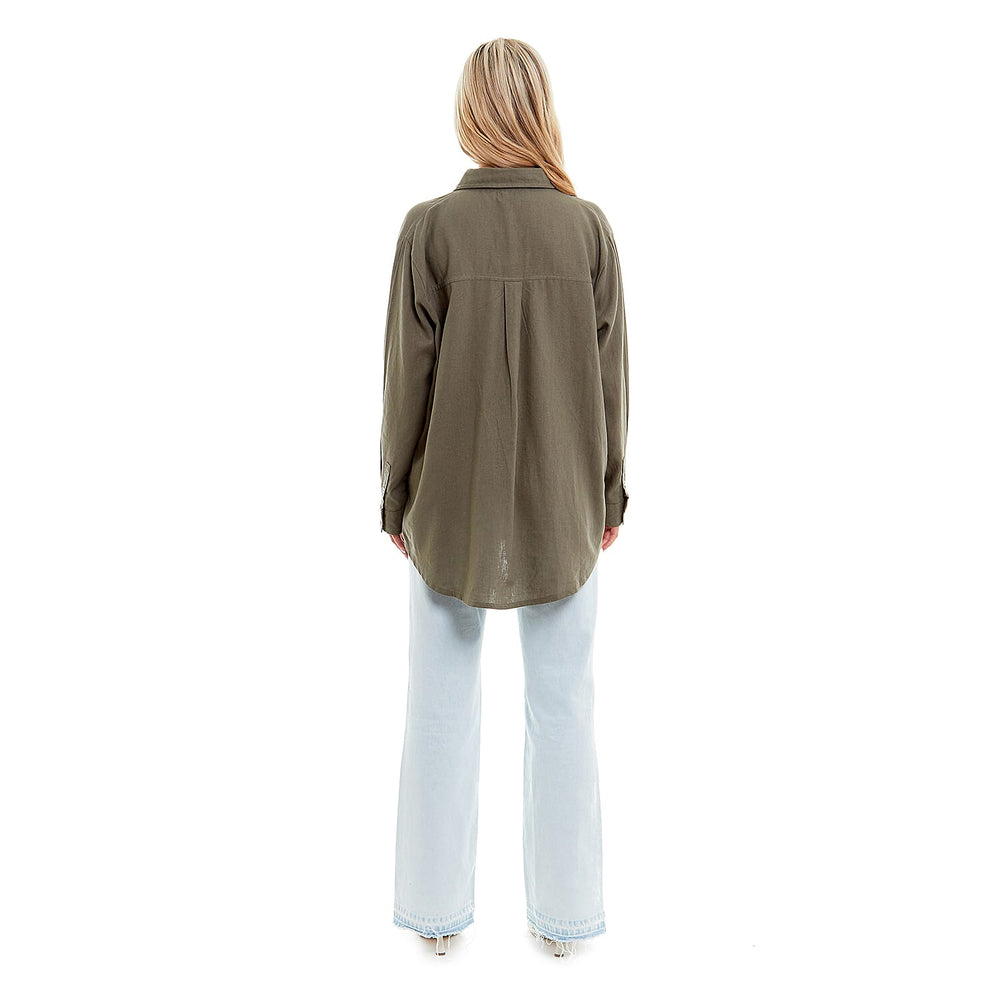 Charlotte West Ladies Linen Oversized Shirt