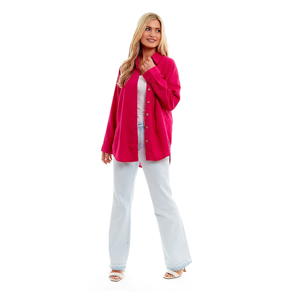 Charlotte West Ladies Linen Oversized Shirt