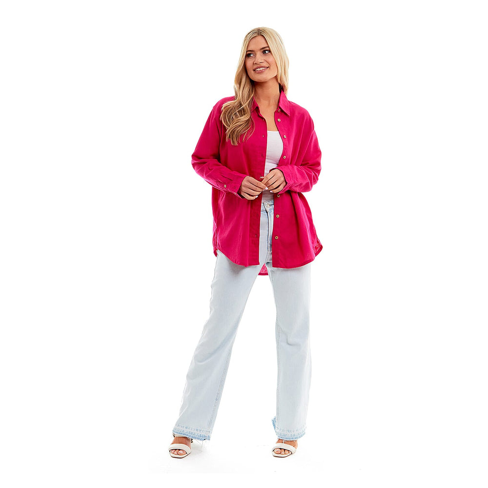 Charlotte West Ladies Linen Oversized Shirt