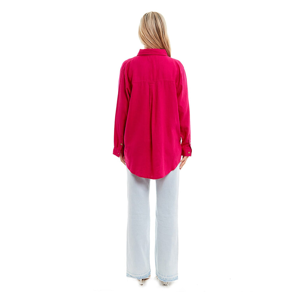 Charlotte West Ladies Linen Oversized Shirt