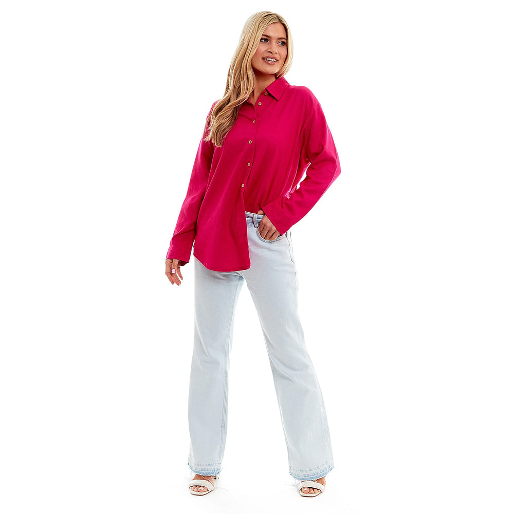 Charlotte West Ladies Linen Oversized Shirt