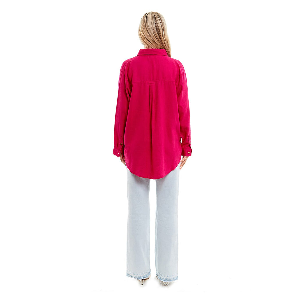 Charlotte West Ladies Linen Oversized Shirt