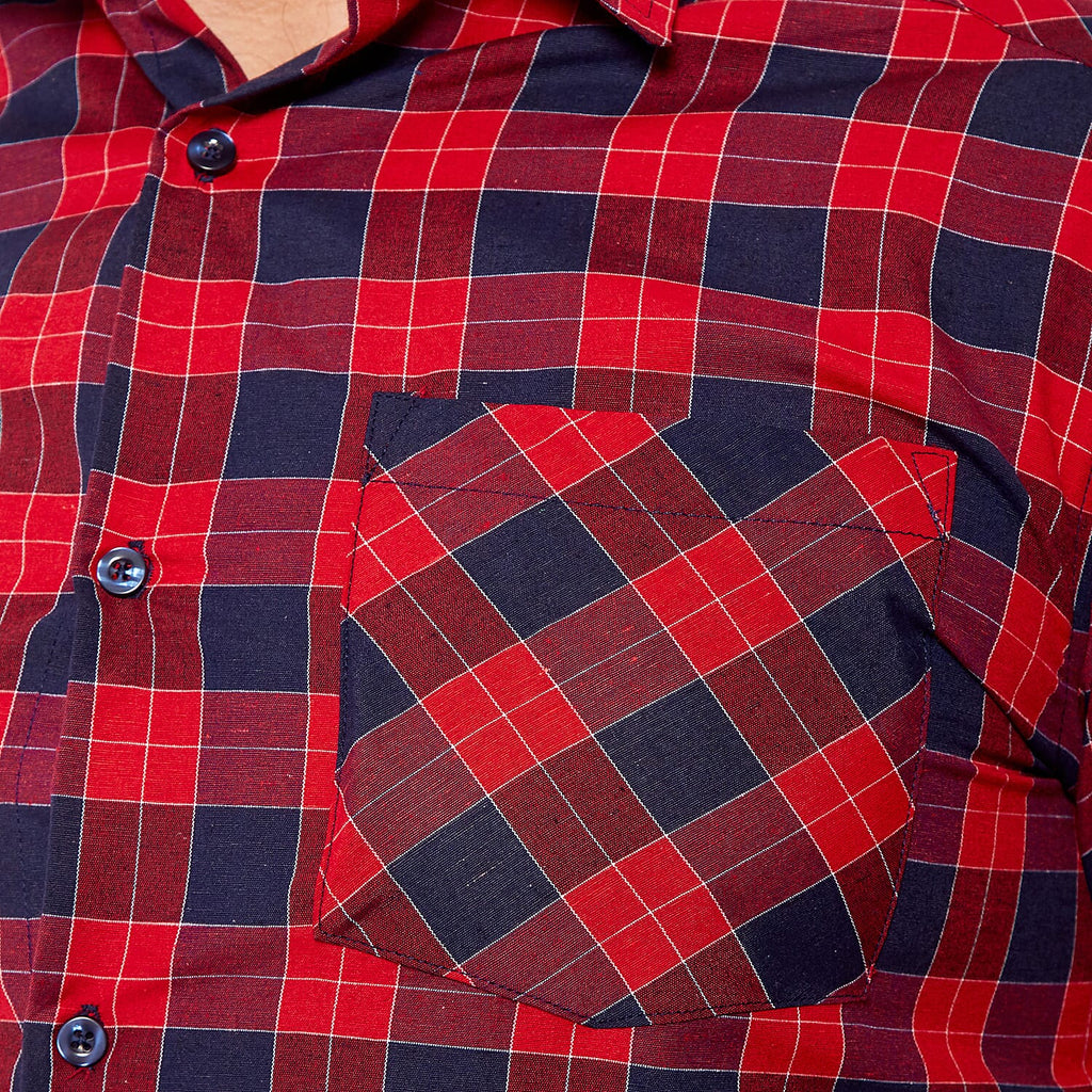 Arctic Storm Mens Check Shirt (Size L) - Red