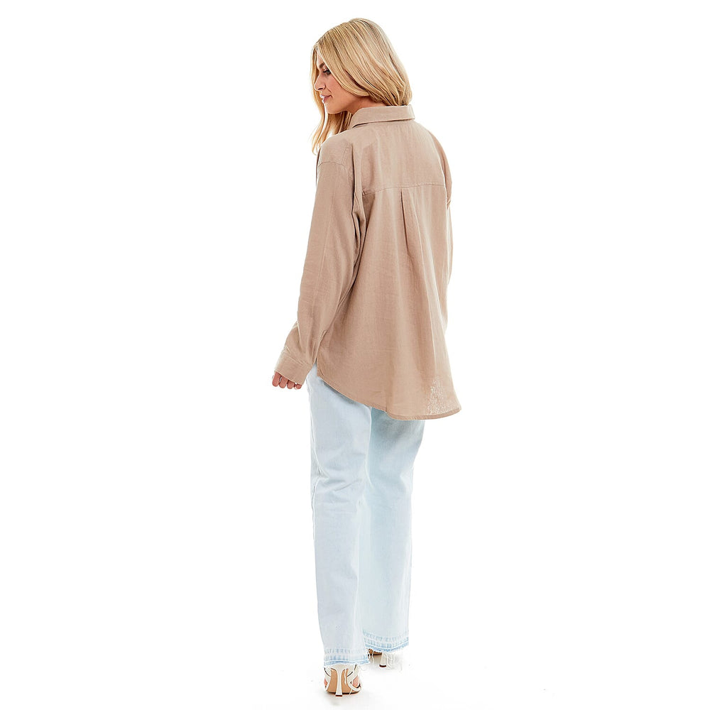 Charlotte West Ladies Linen Oversized Shirt